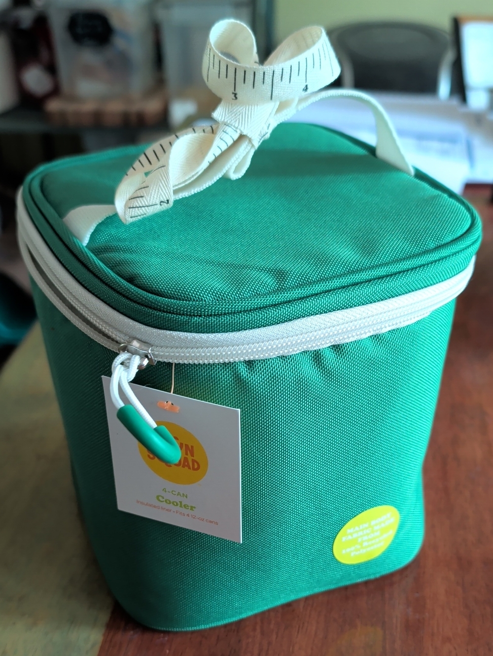 A-CAN Green Insulated Lunch Cooler Bag with Top Handle
